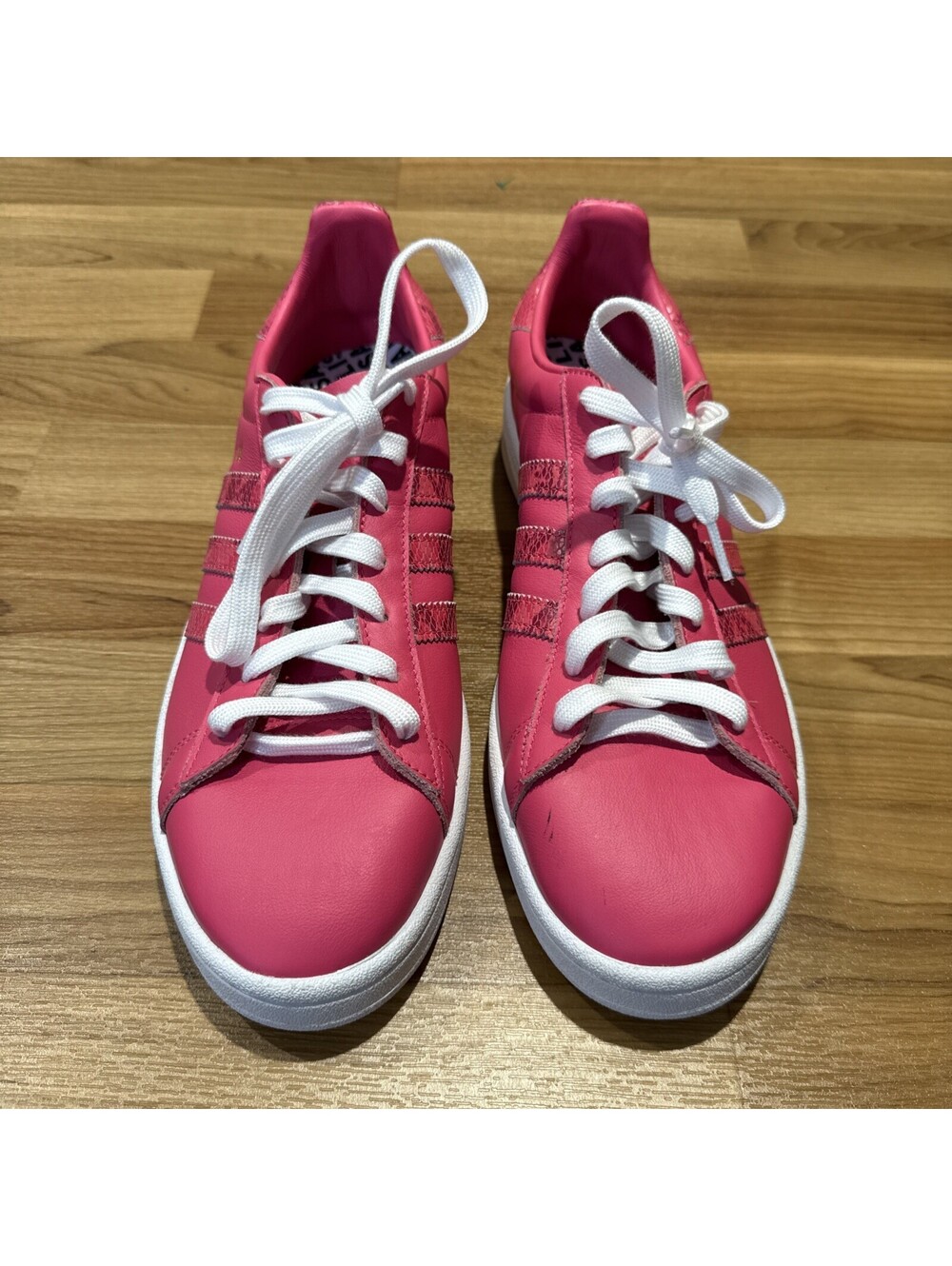 adidas mi Campus Custom Pink Leather Snakeskin Shoes Men’s 12 DB3205 2018 RARE